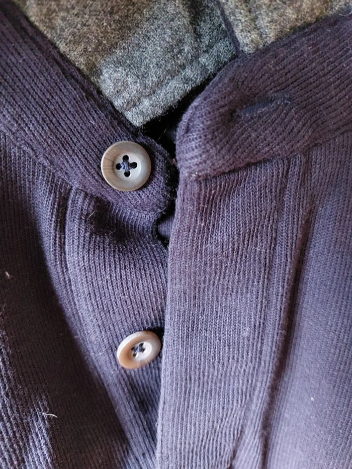 Pull bleu gant M - photo numéro 4