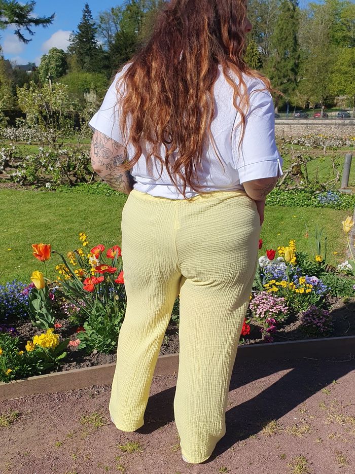 Pantalon gaze de coton Rio jaune
TU - photo numéro 4
