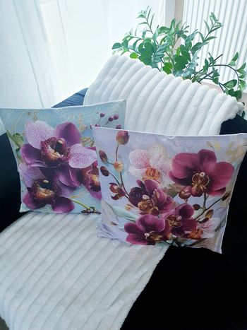 Housses coussin 45x45 (x2) bohème coloré – canapé salon