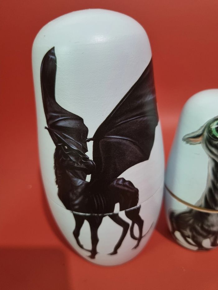 matriochka animaux fantastiques en bois - photo numéro 2