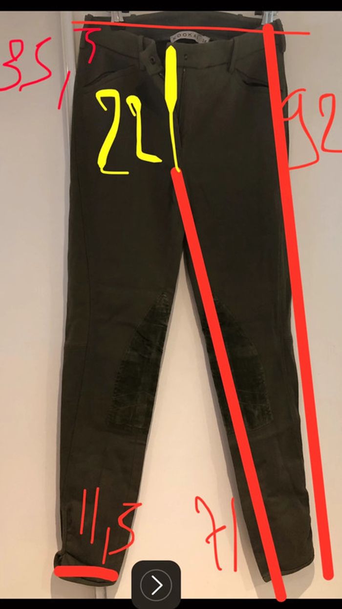 Pantalon kaki Kookaï taille 34 neuf avec étiquette - photo numéro 4