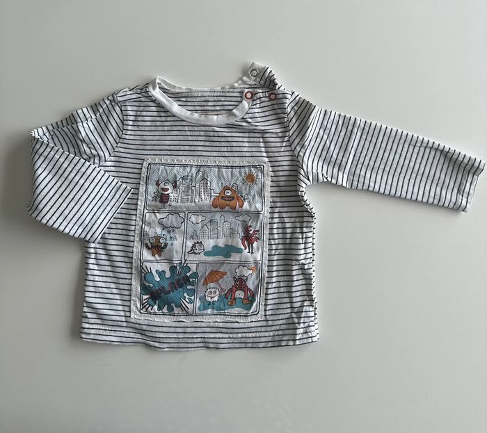 Tee-shirt manches longues mi-saison - 18 mois - In extenso