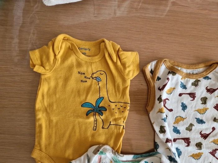Lot de 4 bodys carter's nouveau né été - photo numéro 2