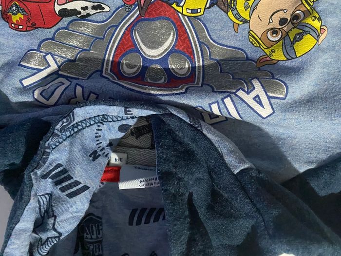 Lot de 2 Pull bleu paw  patrol  3/4 ans - photo numéro 6