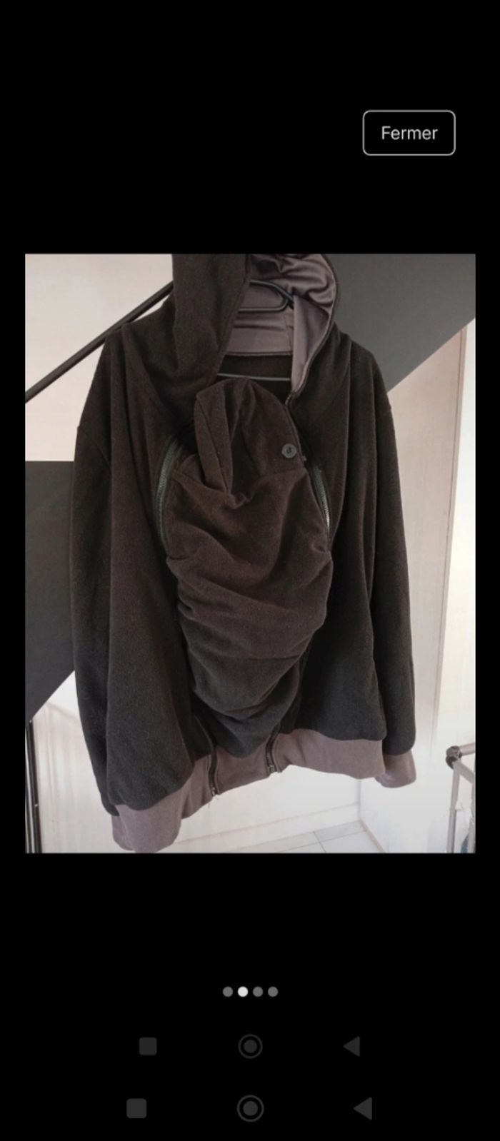 Porte bébé polaire homme (kangourou) - photo numéro 3