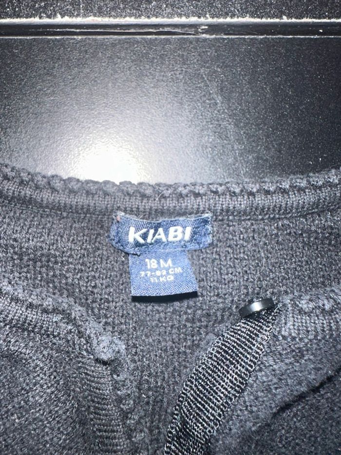 Gilet noir kiabi 18 mois - photo numéro 2