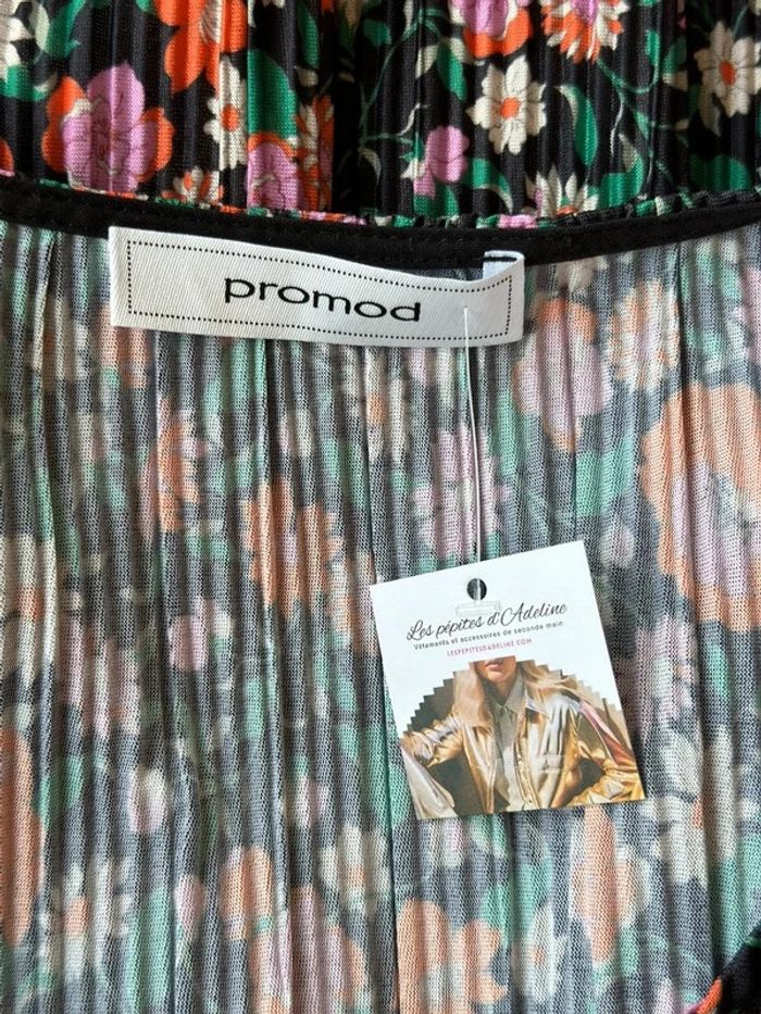 Robe plissée motifs fleuris taille M - Promod - photo numéro 5