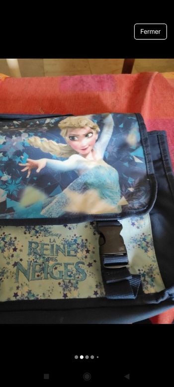 Cartable reine des neiges