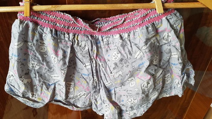 Short pyjama gris - photo numéro 2