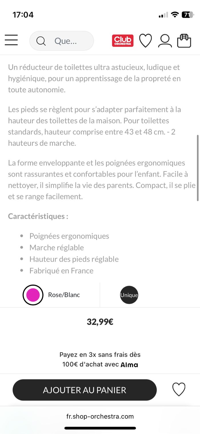 Lot de 2 réducteurs de toilettes - photo numéro 10