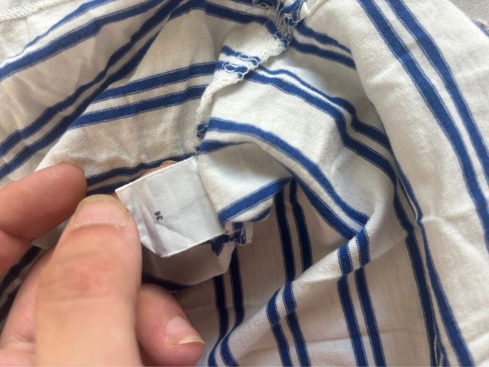 Polo Ralph Lauren taille S à rayures blanche et bleu - photo numéro 9