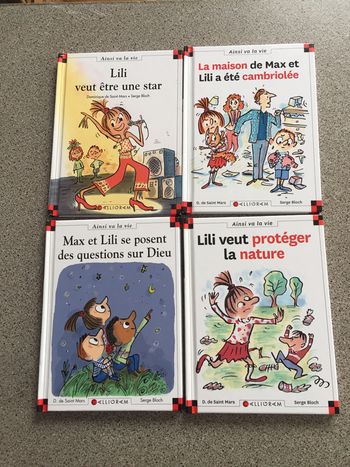 4 Livres Lili et Max comme Neufs