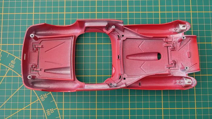 Carcasse coque phares avant pièce miniature Ferrari 250 testa rossa 1957 Burago Bburago 1/18 #B59 - photo numéro 2