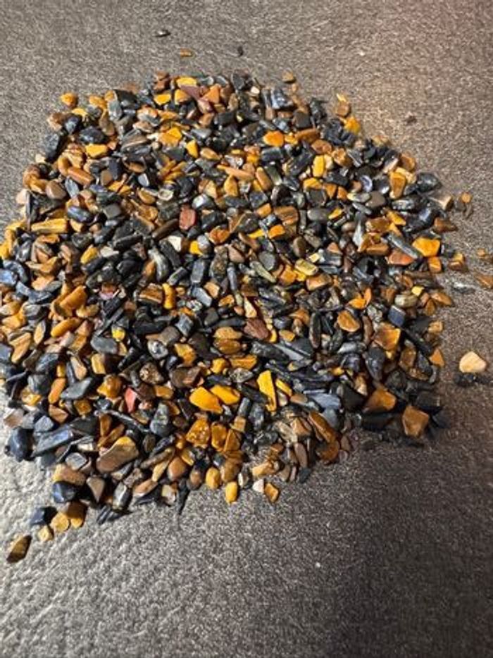 Sachet 90g Œil de faucon – pierres polies - photo numéro 1