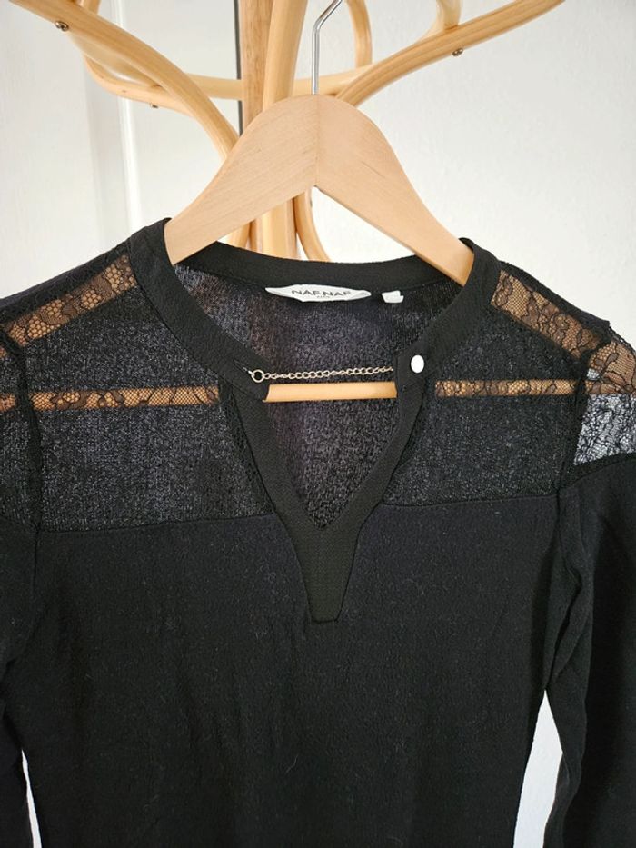 Pull noir taille 34 Naf Naf - photo numéro 3
