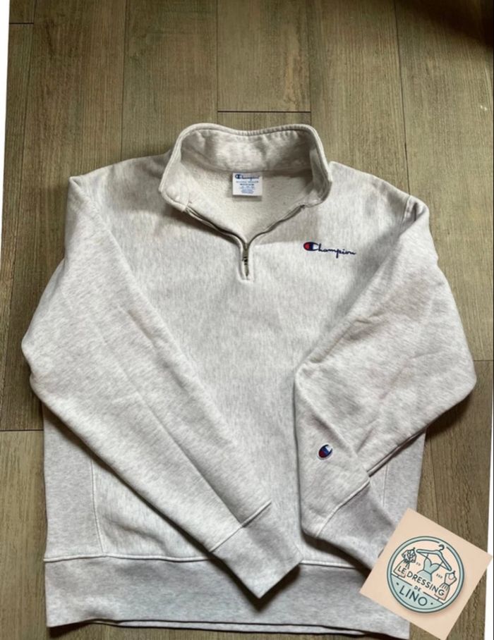 Champion-Sweat 1/4 zip taille M-Très bon état - photo numéro 6