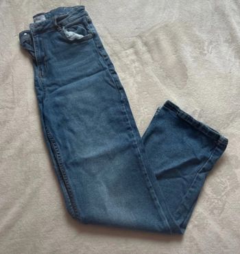 Jean droit straight femme taille l bleu