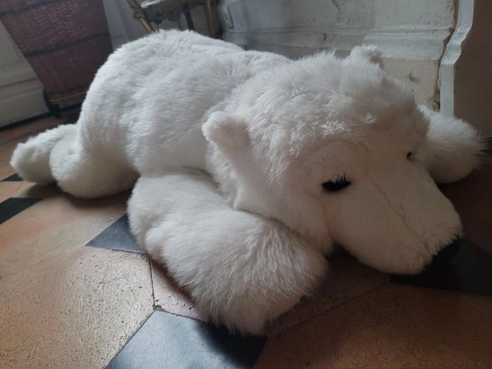 Peluche Énorme Ours Polaire Blanc 90cm Steiff Arco collection doux doudou - photo numéro 2