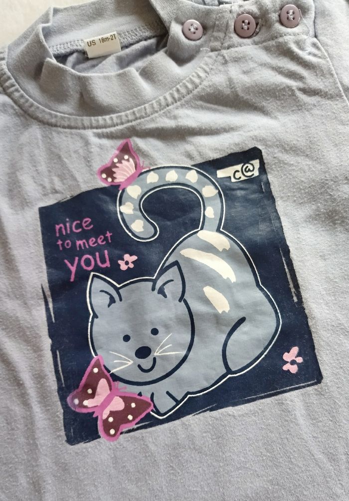 Ensemble Sweat bleu et pantalon bordeaux, Taille 18 mois - photo numéro 6