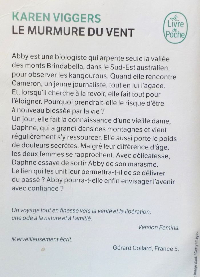 LE MURMURE DU VENT de Karen VIGGERS Ed. Le Livre de Poche - photo numéro 2