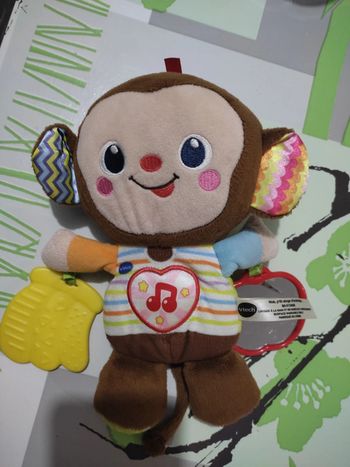 Peluche singe musicale