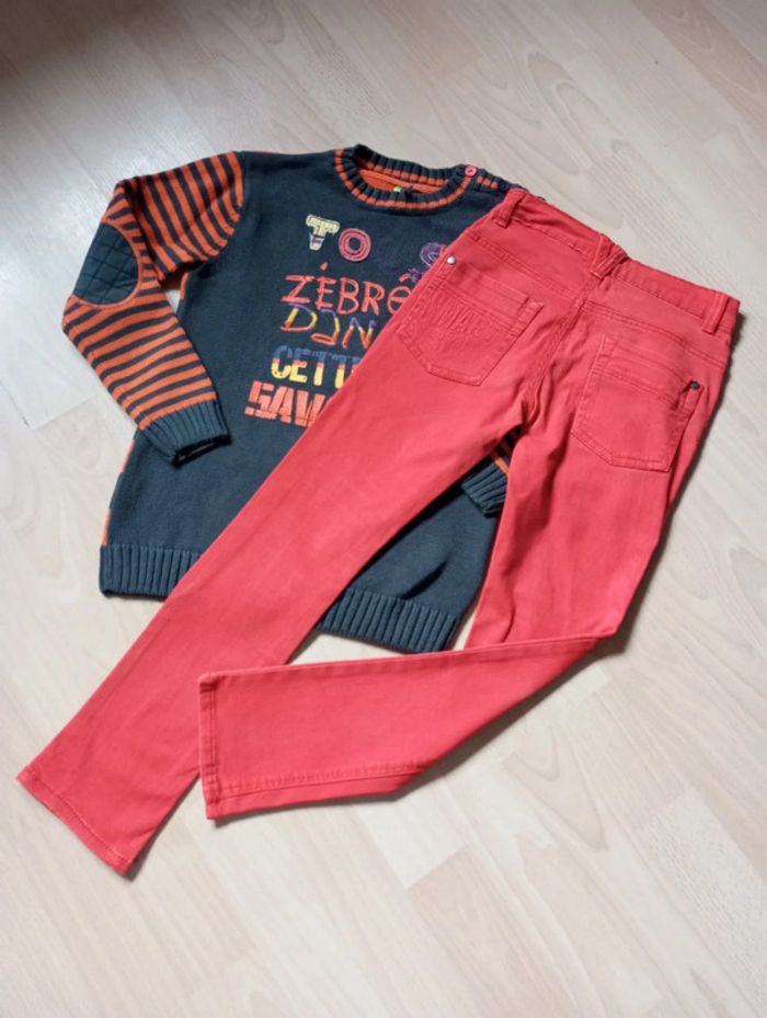Ensemble jeans et pull 7/ 8 ans 🍀 Orchestra 🍀 très bon état - photo numéro 10