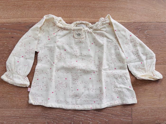 Blouse fille Obaïbi 12 mois manches longues hiver TBE