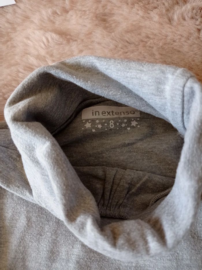 T-shirt ML à col roulé 8 ans - photo numéro 3