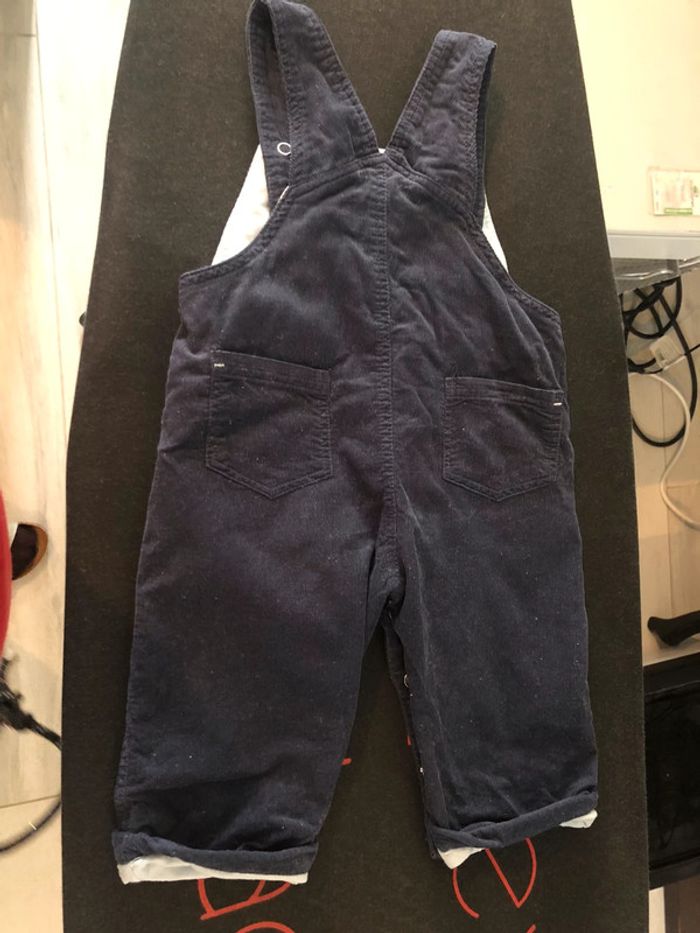 Ensemble sucre d’orge salopette bleue + haut 6 mois - photo numéro 4