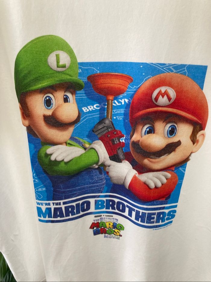 T-shirt Mario et Luigi / T-shirt Mario Bros - photo numéro 2