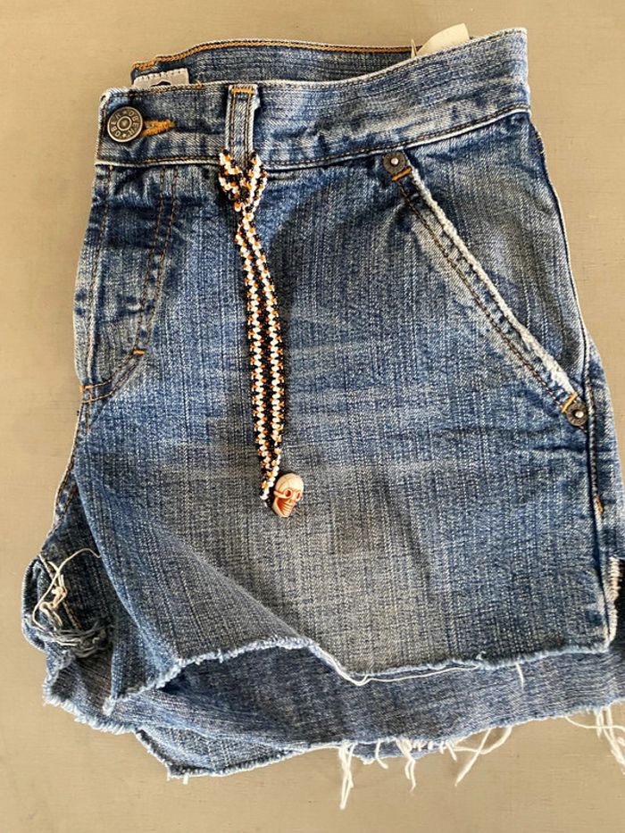 Short en jeans Ober bleu taille 40 - photo numéro 19