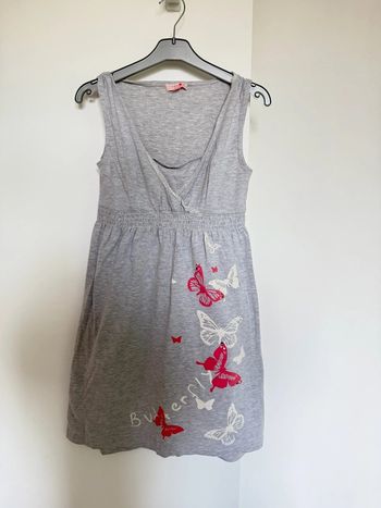 Pyjama Ligne Maternité taille 34 36 tenue de nuit enceinte grossesse très bon état gris