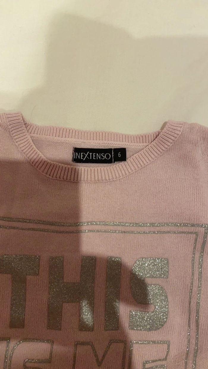 Pull in extenso rose - photo numéro 3