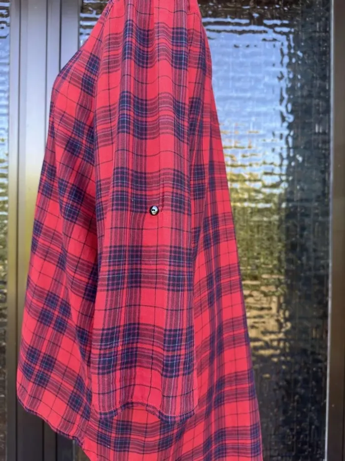 Chemise rouge à carreaux Cache Cache - photo numéro 6