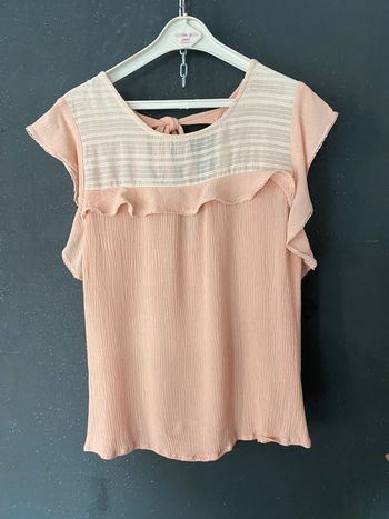 Top blouse à nouer derrière le cou