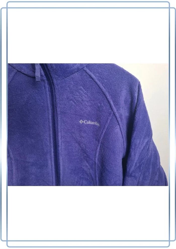 Veste Polaire columbia violette femme / taille M / brodé - photo numéro 5