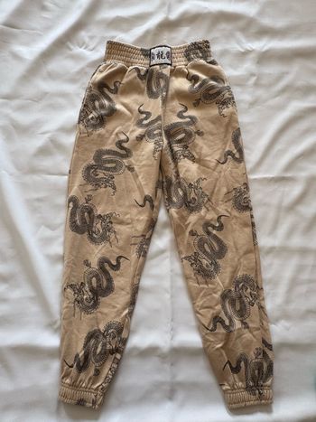 Jogging beige à motif dragon noir - FB sister - XXS/32