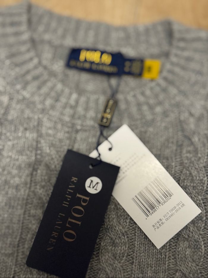 Ralph Lauren pull Gris taille M - photo numéro 3
