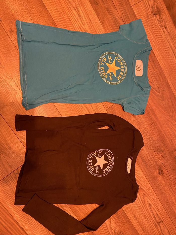 Lot 2 tshirts CONVERSE taille XS