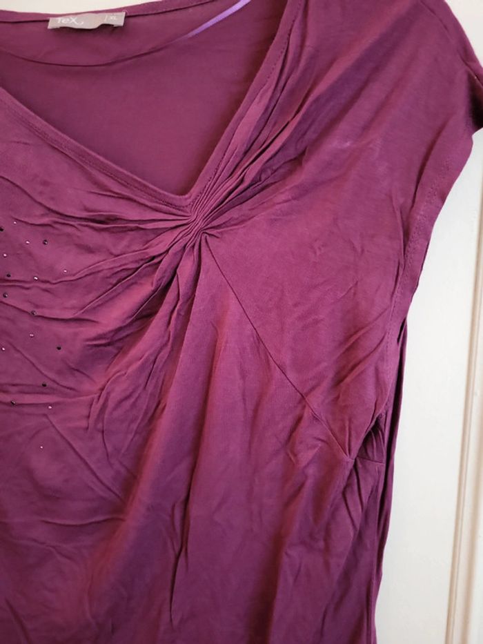 T shirt tex violet - photo numéro 4