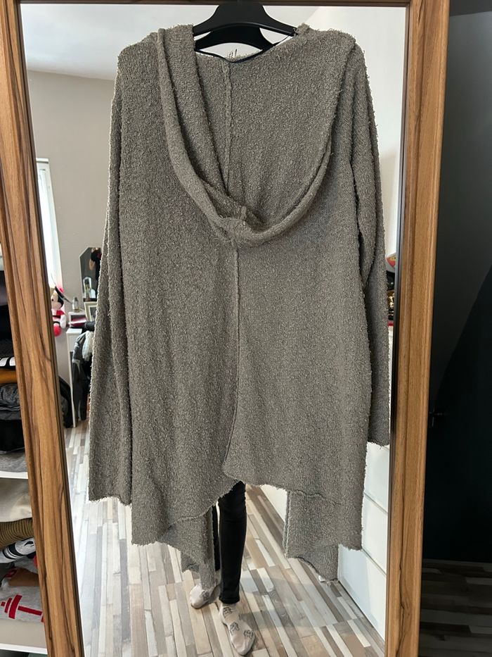 Long gilet gris femme taille S - photo numéro 3