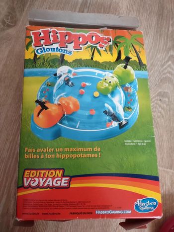 Jeu hippos glouton édition voyage