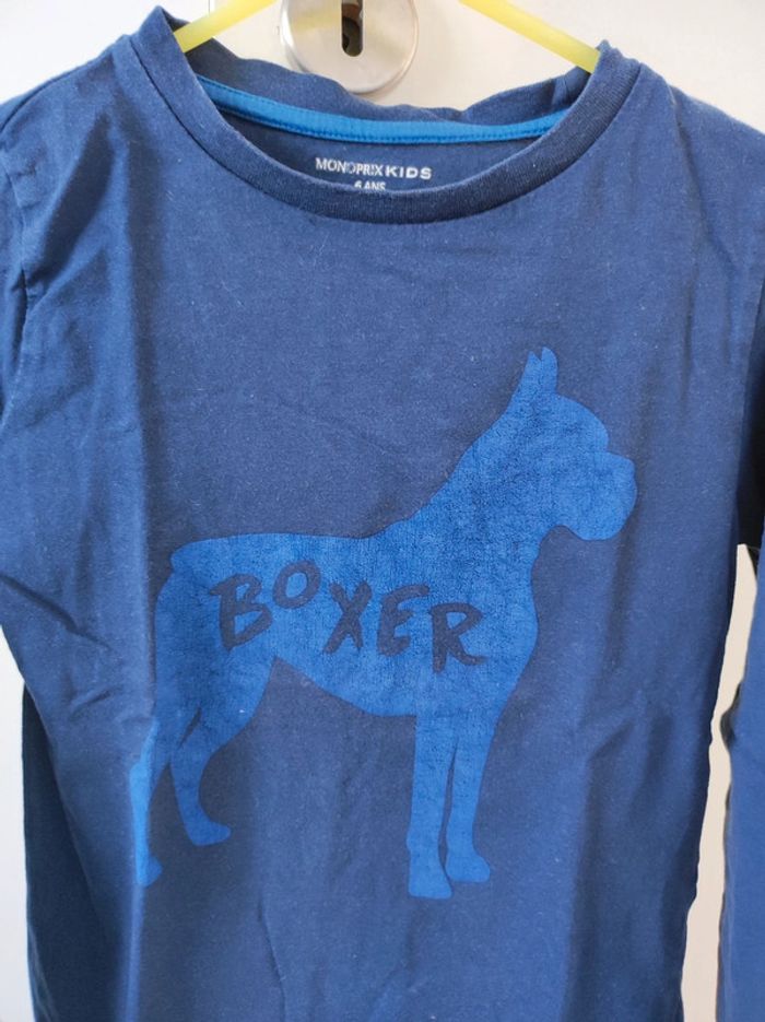 Tee-shirt manches longues 6 ans monoprix - photo numéro 4