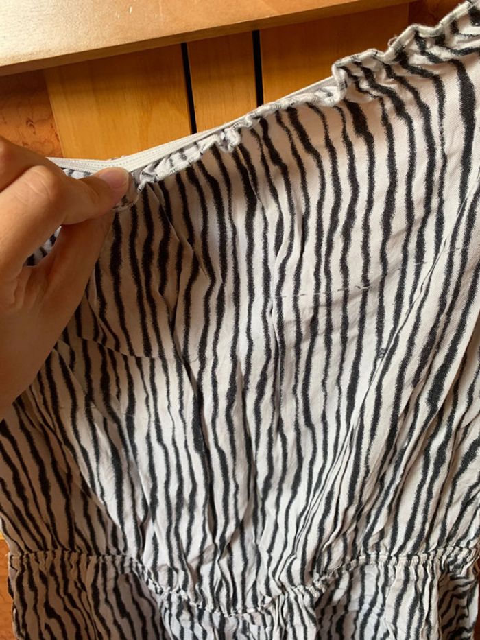 Combishort bustier motif zèbre - photo numéro 2