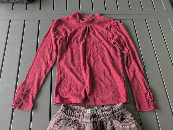 Ensemble shirt+ t shirt mi  saison hiver fille 6 ans  Orchestra - photo numéro 2