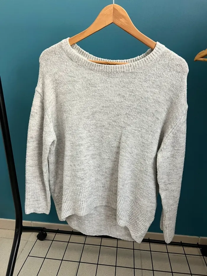 Pull gris femme AMISU
