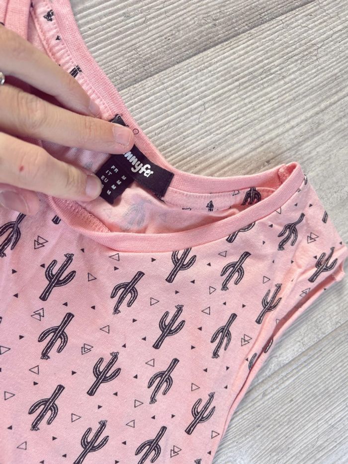 Débardeur rose avec cactus de chez jennyfer neuf - photo numéro 5