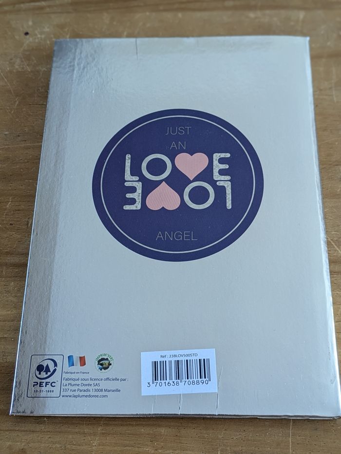 Cahier de texte neuf fille love love 15,5x21,5 cm - photo numéro 2