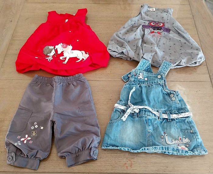 Lot de robes bébé fille 6mois en bon et très bon état - photo numéro 3