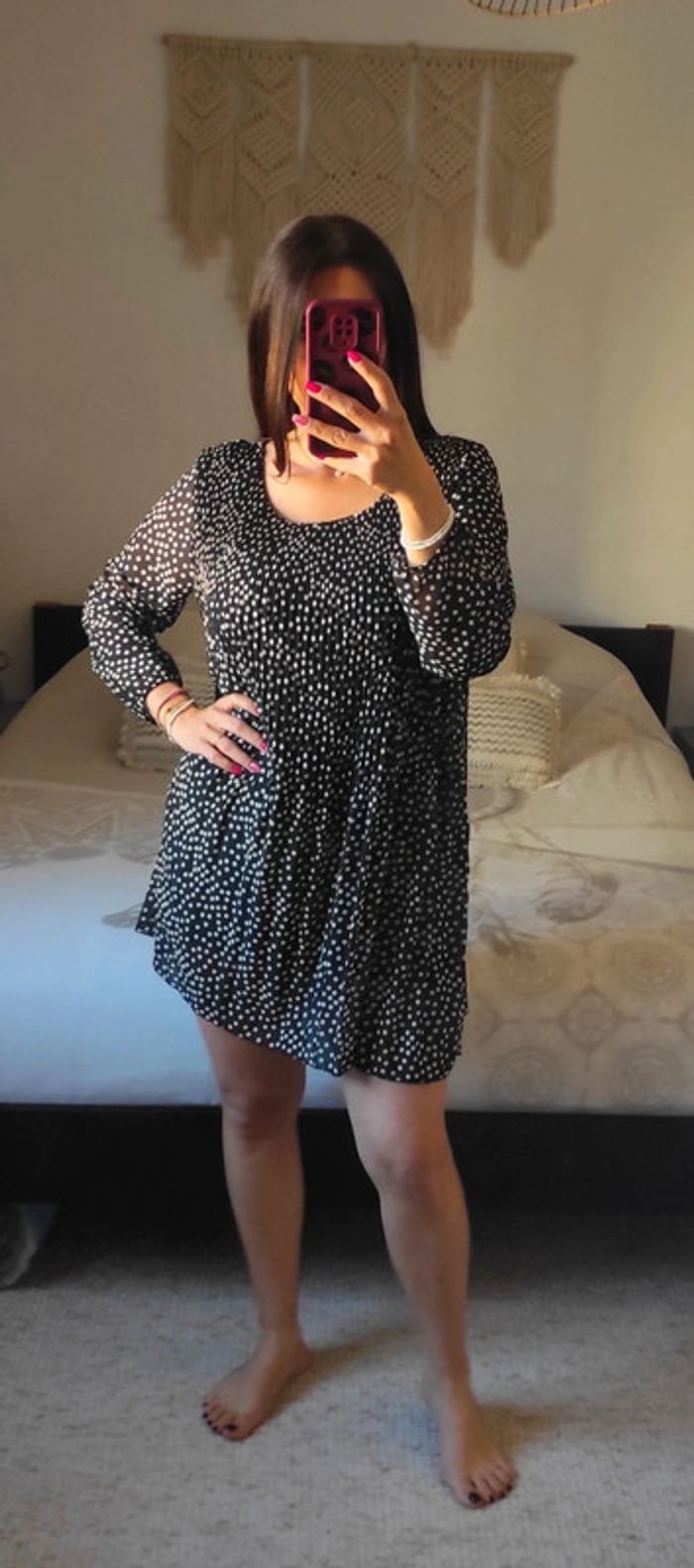 Babydoll Kiabi Robe Noir Babydoll Robe Ample Plissée Senes Made In